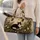 Tuxedo Cat Woodland Botanicals For Overnight Travel And Nature Cat Lovers Chic Style Quilted Weekend Bag - 2
