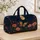 Moonlit Butterfly And Pink Daisies Enchanted Meadow Travel Style For Nature Lovers Quilted Weekend Bag - 4