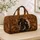 Pinto Horse Head With Bridle Heritage Western Equestrian Style For Horse Lovers And Riders Quilted Weekend Bag - 4