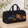 Colorful Folk Art Sheep In Midnight Meadow For Cozy Autumn Travel And Animal Lovers Quilted Weekend Bag - 4