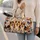 Tri Color Corgi Dogs With Butterflies For Pet Lover Road Trips And Overnight Getaways Quilted Weekend Bag - 2