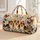 Tri Color Corgi Dogs With Butterflies For Pet Lover Road Trips And Overnight Getaways Quilted Weekend Bag - 1
