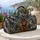 Highland Cow With Tartan Cap Rustic Lodge Holiday Travel Gift For Women And Cow Lovers Quilted Weekend Bag - 5