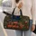 Retro Tabby Cat On Pink Sofa With Tropical Plants For Boho Getaways And Cat Lovers Quilted Weekend Bag - 2