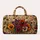 Retro Pansy Garden Florals In Autumn Jewel Tones For Holiday Travel Style For Women Quilted Weekend Bag - 6