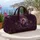 Amethyst Dragon With Gold Filigree For Gothic Fantasy Travel And Festival Women Style Quilted Weekend Bag - 5
