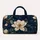Deep Navy Magnolia And Teal Leaves For Elegant Getaways And Botanical Style Lovers Quilted Weekend Bag - 6