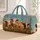 Farm Cow Herd With Butterflies And Wildflowers For Country Cottagecore Travel Lovers Quilted Weekend Bag - 1