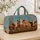 Farm Cow Herd With Butterflies And Wildflowers For Country Cottagecore Travel Lovers Quilted Weekend Bag - 4
