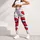 Red Lips Hearts And Kiss Marks For Valentine Pop Art Yoga Fitness Streetwear Looks Leggings - 6