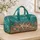 Coastal Starfish Seashell Coral Pearls Ocean Treasure For Luxury Resort Vacation Quilted Weekend Bag - 4