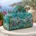 Sea Turtle Coastal Lagoon With Shells For Beach Travel And Tropical Vacation Style Quilted Weekend Bag - 5