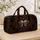 Gothic Romance Skulls With Crimson Roses And Thorn Heart For Dark Travel Style Lovers Quilted Weekend Bag - 4