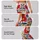 Retro Botanical Floral Vine With Red Daisies For Yoga, Fitness, And Weekend Style Leggings - 2