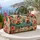 Retro Camper Trailer With Tropical Florals For Coastal Getaways And Vacation Lovers Quilted Weekend Bag - 5