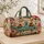 Retro Camper Trailer With Tropical Florals For Coastal Getaways And Vacation Lovers Quilted Weekend Bag - 4