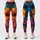 Vivid Tropical Garden Florals With Jewel Tone Boho Style For Yoga And Festival Wear Leggings - 1