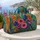 Colorful Iris Chrysanthemum Wildflower Garden For Overnight Getaways And Floral Lovers Quilted Weekend Bag - 5
