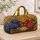 Monarch Butterfly Hydrangea Garden Vintage Floral Travel Romance For Weekend Getaways Quilted Weekend Bag - 4