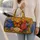 Monarch Butterfly Hydrangea Garden Vintage Floral Travel Romance For Weekend Getaways Quilted Weekend Bag - 2