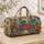 Hawaiian Crab With Tropical Waves And Island Flowers For Coastal Vacation Style Lovers Quilted Weekend Bag - 4