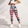 Distressed American Flag Stars Americana Grunge For Fourth Of July Fitness Women Leggings - 6
