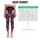 Moody Winter Floral Bouquet In Plum Lavender For Yoga Gym Lounge Activewear Style Leggings - 3