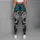 Gothic Sugar Skull Florals For Halloween Yoga, Running, And Streetwear Outfit Style Leggings - 5