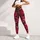 Magenta Orchid Leopard Rosettes For Tropical Glam Streetwear And Resort Evening Looks Leggings - 5
