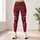 Magenta Orchid Leopard Rosettes For Tropical Glam Streetwear And Resort Evening Looks Leggings - 6