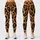 Luxury Leopard Spots In Golden Tan For Chic Streetwear And Urban Night Out Style Leggings - 1