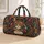 Boho Cat Face With Teal Eyes And Paisley Florals For Colorful Travel Style Lovers Quilted Weekend Bag - 1