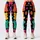 Candy Gummy Animal Charms On Matte Black For Kawaii Streetwear And Festival Style Leggings - 1