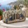 Blue Roses And Vintage Books Literary Botanical Boho Library Travel Gift For Readers Quilted Weekend Bag - 5