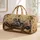 Enchanted Library Dragon With Antique Books For Autumn Fantasy Readers And Gift Giving Quilted Weekend Bag - 1