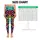 Neon Leopard Rosettes With Tropical Tie Dye Colors For Festival Streetwear Women Leggings - 3