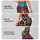 Neon Leopard Rosettes With Tropical Tie Dye Colors For Festival Streetwear Women Leggings - 2