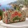 Tulip Garden Florals With Ivory Folk Vines For Autumn Travel And Market Days For Her Quilted Weekend Bag - 5