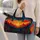 Wilderness Sunrise Mountains With Pine Forest Folk Style For Outdoor Travel Lovers Quilted Weekend Bag - 2