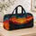 Wilderness Sunrise Mountains With Pine Forest Folk Style For Outdoor Travel Lovers Quilted Weekend Bag - 4