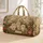 Cream Persian Kittens In Vintage Botanical Garden For Overnight Getaways And Cat Moms Quilted Weekend Bag - 1