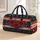 Heritage Americana Poppy Florals With Navy Stars And Crimson Stripes For Travel Style Quilted Weekend Bag - 1