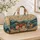 Coastal Shells And Teal Waves With Starfish For Beach Holidays And Summer Travel Quilted Weekend Bag - 4