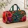 Tropical Hummingbird Florals For Resort Travel And Beach Getaways With Name Accent Quilted Weekend Bag - 4