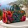 Tropical Hummingbird Florals For Resort Travel And Beach Getaways With Name Accent Quilted Weekend Bag - 5
