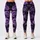 Gothic Violet Rose Botanical Noir Floral Style For Yoga Studio And Night Out Women Leggings - 1