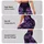 Gothic Violet Rose Botanical Noir Floral Style For Yoga Studio And Night Out Women Leggings - 2