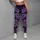 Gothic Violet Rose Botanical Noir Floral Style For Yoga Studio And Night Out Women Leggings - 4