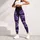 Gothic Violet Rose Botanical Noir Floral Style For Yoga Studio And Night Out Women Leggings - 6