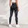Dark Paisley Floral Vine Motif For Yoga Gym Running Spring Summer Style For Women Leggings - 5